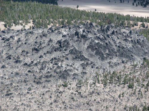 Big Obsidian Flow, top, detail